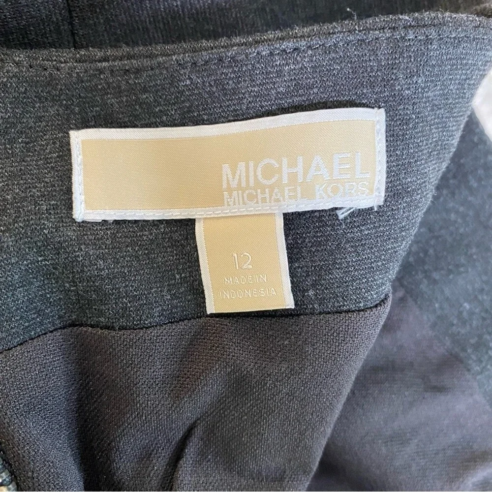 Michael Kors Women's Pencil Skirt Size 12 Dark‎ Grey Knee Length Business Casual